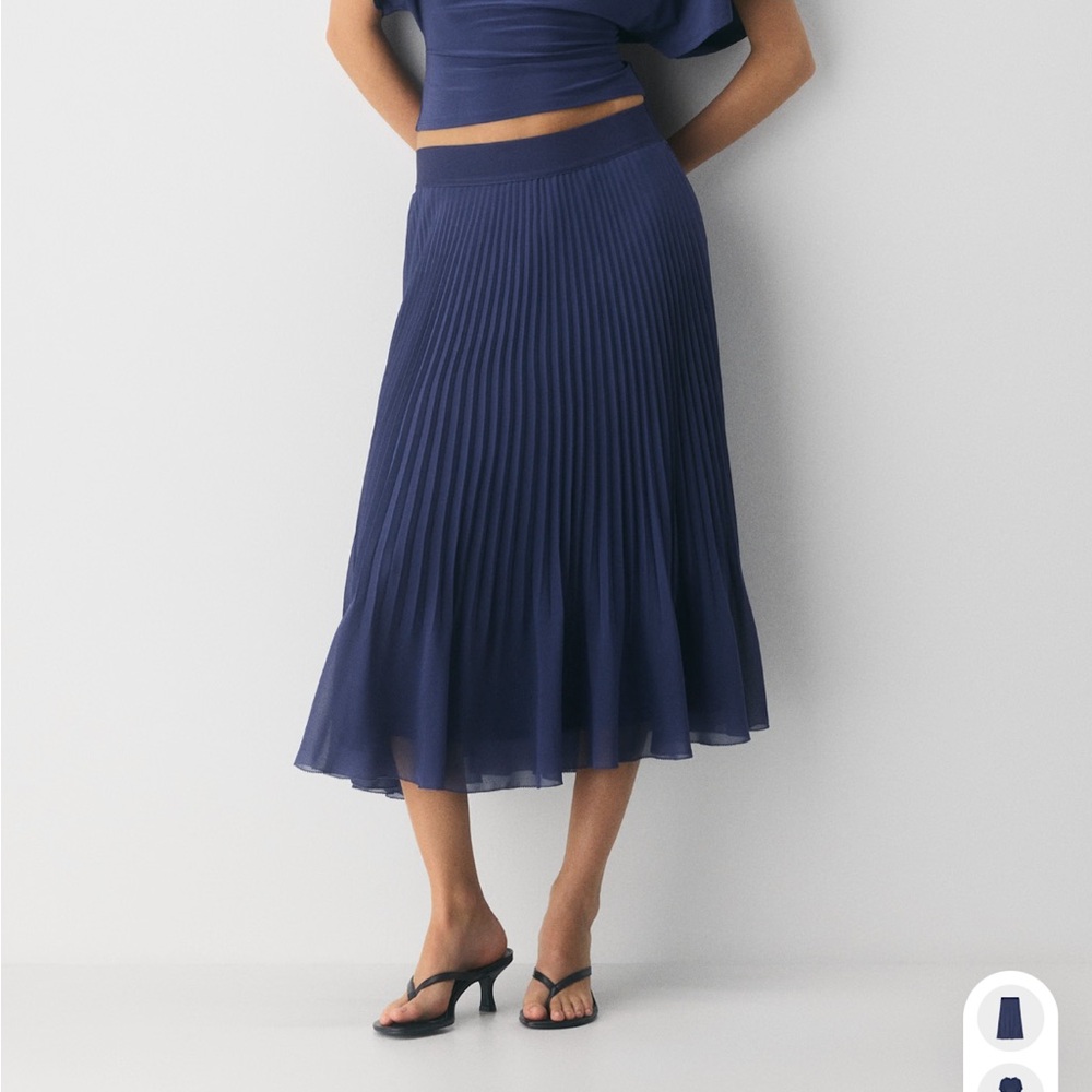 Aritzia Twirl Pleated Skirt - Black